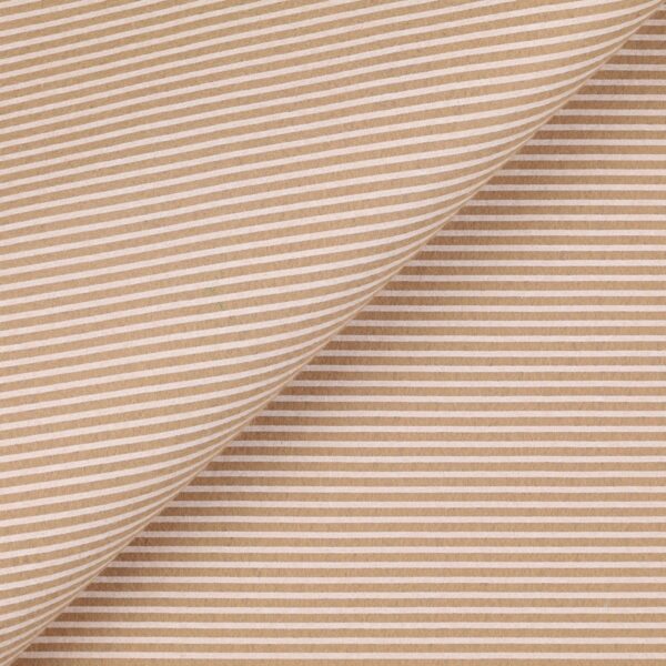 Pannolenci Stampato Fantasia Rigato Bianco Fogli - 30x45cm - Beige Palomino