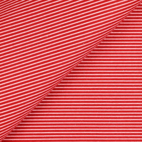 Pannolenci Stampato Fantasia Rigato Bianco Fogli - 30x45cm - Rosso