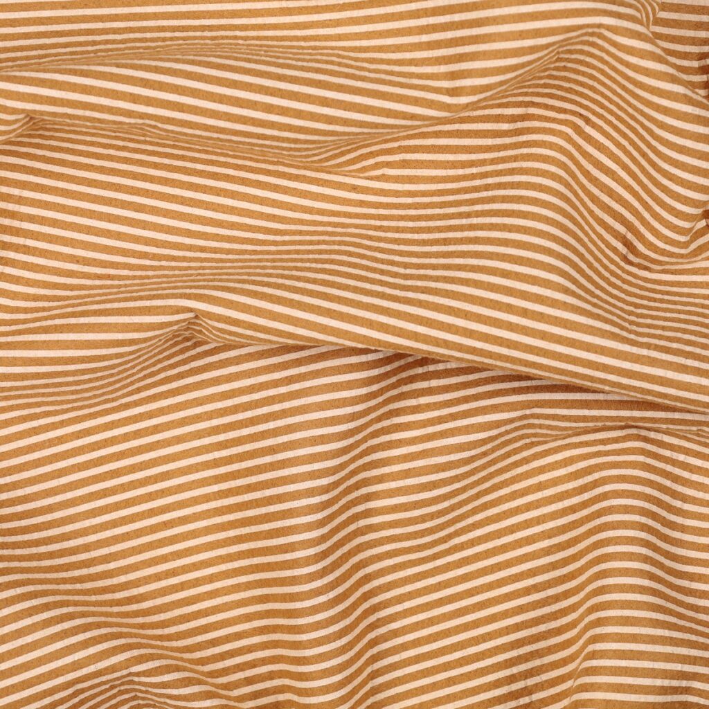 Pannolenci Stampato Fantasia Rigato Bianco Fogli - 50x90cm - Cammello