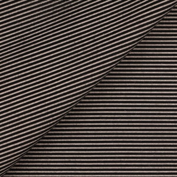 Pannolenci Stampato Fantasia Rigato Bianco Fogli - 30x45cm - Nero