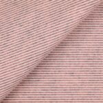 Pannolenci Stampato Fantasia Rigato Bianco Fogli - 30x45cm - Rosa Antico Melange