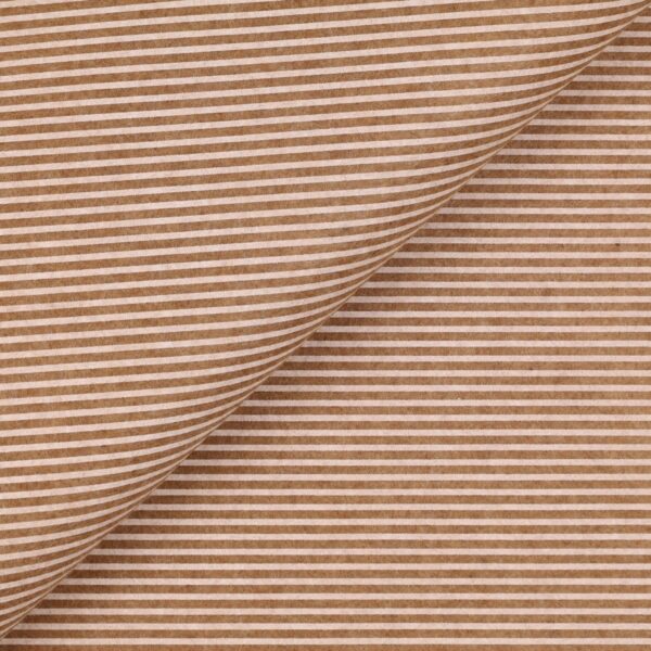 Pannolenci Stampato Fantasia Rigato Bianco Fogli - 30x45cm - Beige Melange