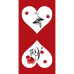 Pannello per Cuscino in Velluto San Valentino - Bacio & Love