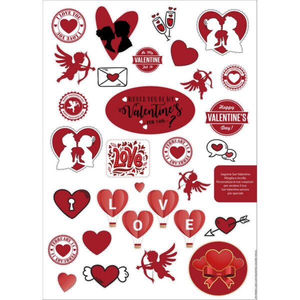 Pannello Stampato Pannolenci San Valentino - Sagome San Valentino