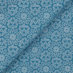 Pannolenci Stampato Fantasia Azteco Fogli - 30x45cm - Azzurro