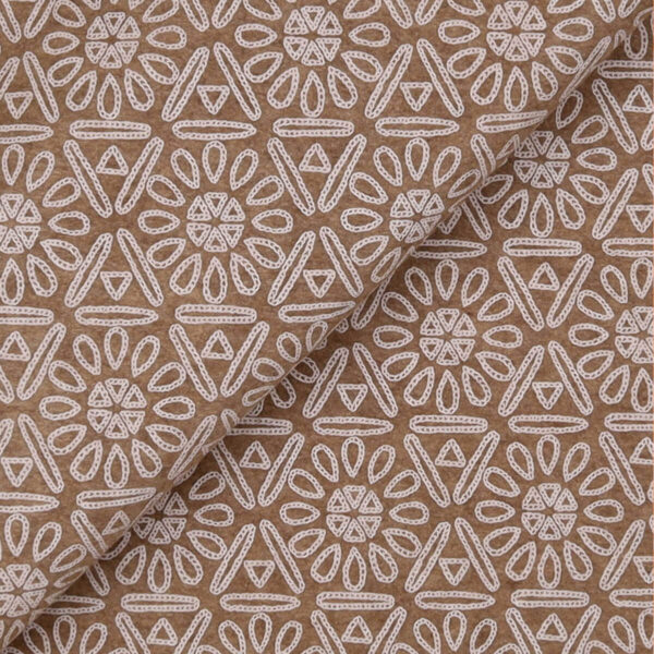 Pannolenci Stampato Fantasia Azteco Fogli - 30x45cm - Beige Melange