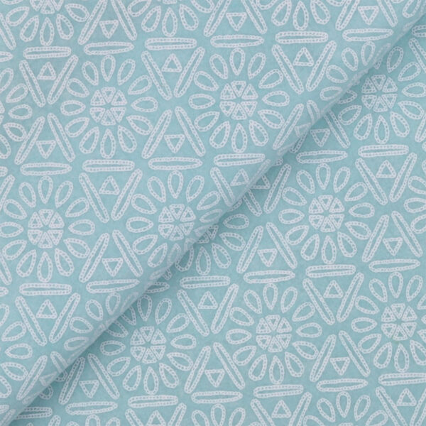 Pannolenci Stampato Fantasia Azteco Fogli - 30x45cm - Celeste