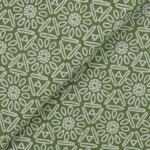 Pannolenci Stampato Fantasia Azteco Fogli - 30x45cm - Verde Muschio Muschio
