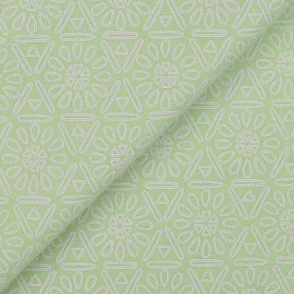Pannolenci Stampato Fantasia Azteco Fogli - 50x90cm - Menta