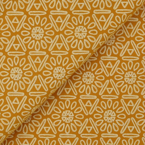 Pannolenci Stampato Fantasia Azteco Fogli - 30x45cm - Ocra