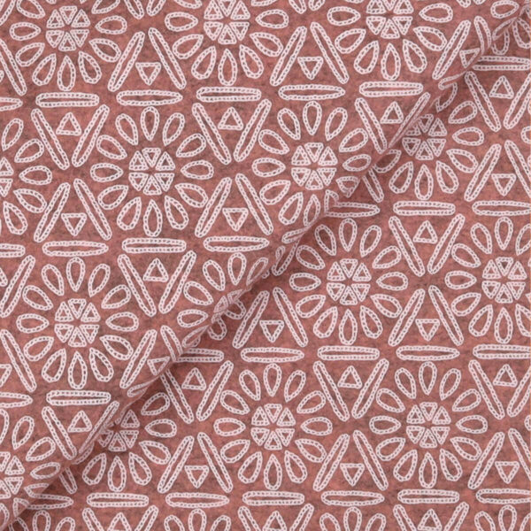 Pannolenci Stampato Fantasia Azteco Fogli - 30x45cm - Rosa Antico Melange