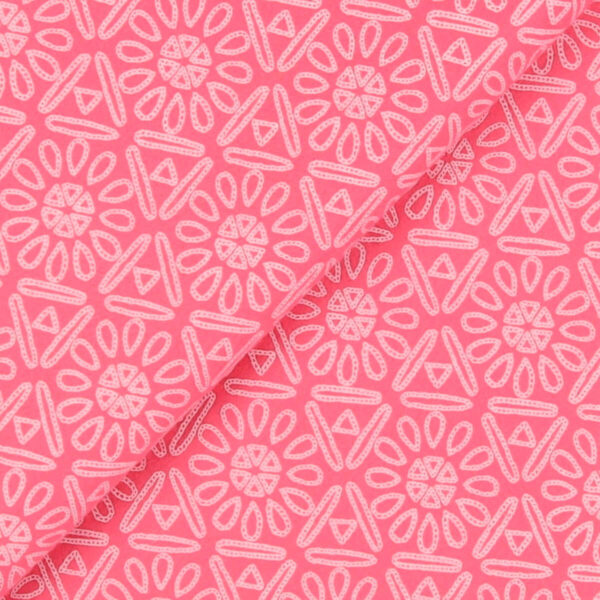 Pannolenci Stampato Fantasia Azteco Fogli - 30x45cm - Rosa Forte