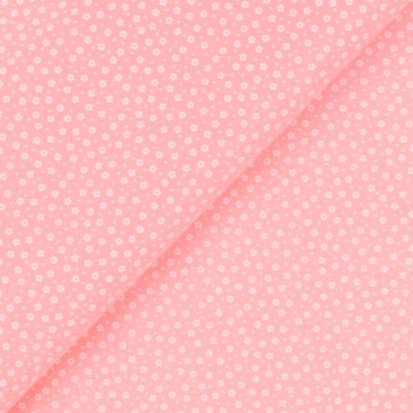 Pannolenci Stampato Fantasia Fiorellino Fogli - 50x90cm - Rosa Baby