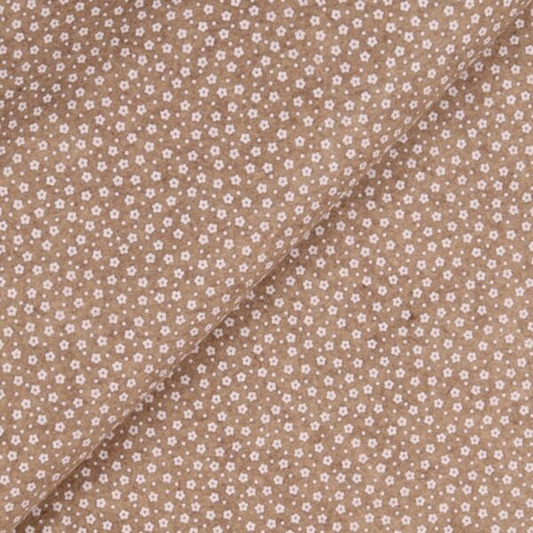 Pannolenci Stampato Fantasia Fiorellino Fogli - 30x45cm - Beige Melange