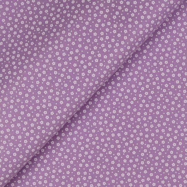 Pannolenci Stampato Fantasia Fiorellino Fogli - 30x45cm - Lilla