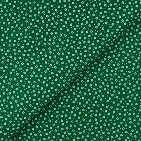 Pannolenci Stampato Fantasia Fiorellino Fogli - 30x45cm - Verde Bandiera