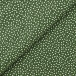Pannolenci Stampato Fantasia Fiorellino Fogli - 30x45cm - Verde Oliva