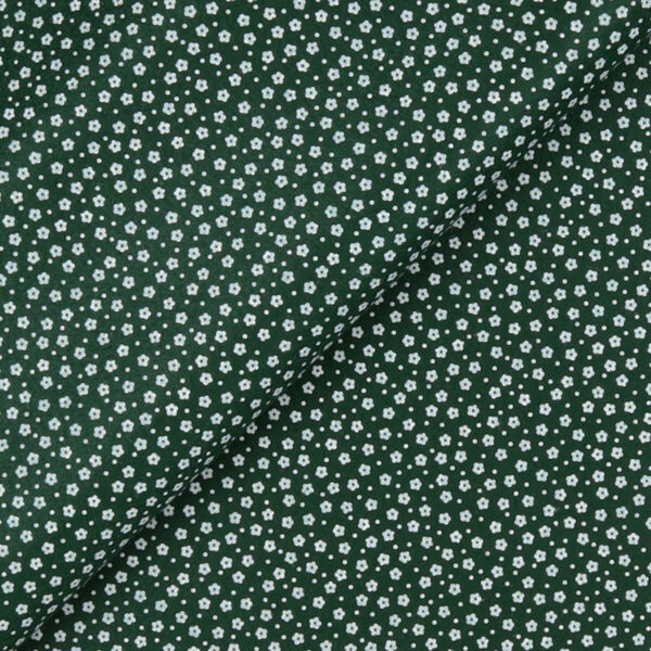Pannolenci Stampato Fantasia Fiorellino Fogli - 30x45cm - Verde Inglese