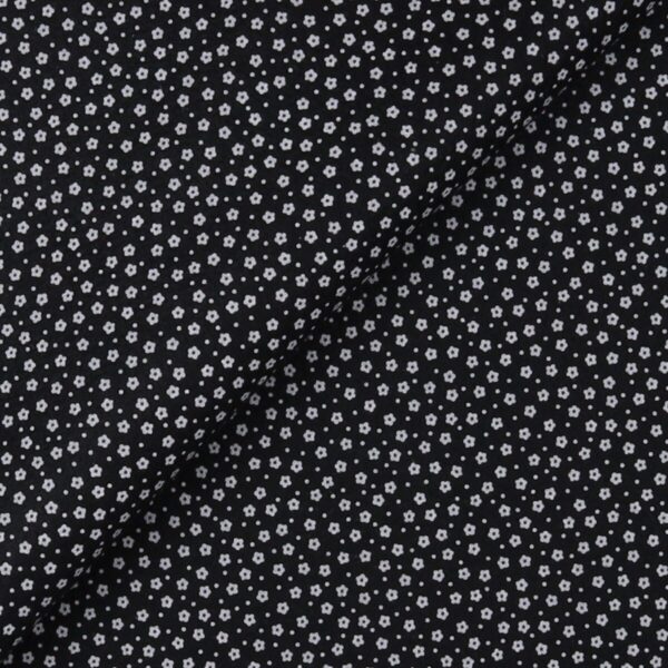 Pannolenci Stampato Fantasia Fiorellino Fogli - 30x45cm - Nero