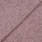Pannolenci Stampato Fantasia Fiorellino Fogli - 30x45cm - Rosa Antico Melange