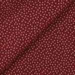 Pannolenci Stampato Fantasia Fiorellino Fogli - 30x45cm - Rosso India Melange
