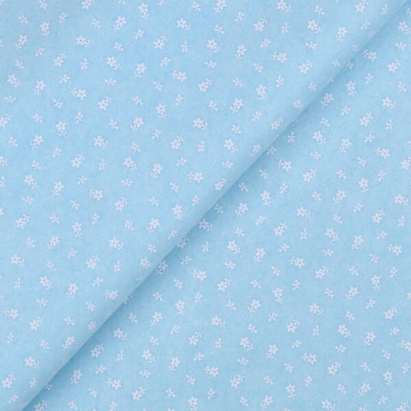 Pannolenci Stampato Fantasia Provenzale Fogli - 30x45cm - Celeste