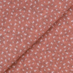Pannolenci Stampato Fantasia Provenzale Fogli - 30x45cm - Rosa Antico Melange