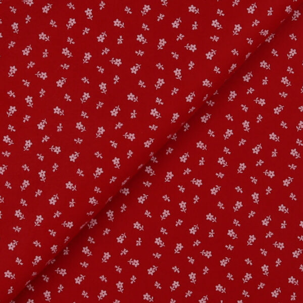 Pannolenci Stampato Fantasia Provenzale al Metro - Rosso