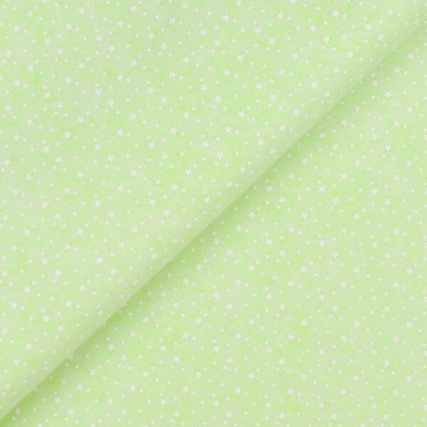 Pannolenci Stampato Fantasia Stellina Bianca Fogli - 30x45cm - Menta