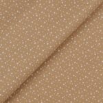 Pannolenci Stampato Fantasia Stellina Bianca Fogli - 30x45cm - Beige Palomino