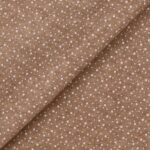 Pannolenci Stampato Fantasia Stellina Bianca Fogli - 30x45cm - Beige Melange