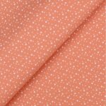 Pannolenci Stampato Fantasia Stellina Bianca Fogli - 30x45cm - Salmone