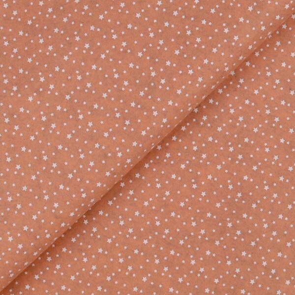 Pannolenci Stampato Fantasia Stellina Bianca Fogli - 30x45cm - Salmone Melange