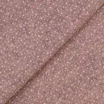 Pannolenci Stampato Fantasia Stellina Bianca Fogli - 30x45cm - Rosa Antico Melange