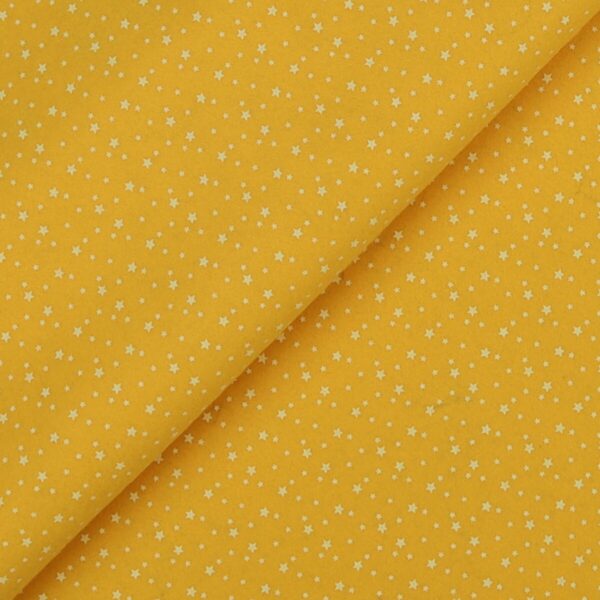 Pannolenci Stampato Fantasia Stellina Bianca Fogli - 30x45cm - Giallo