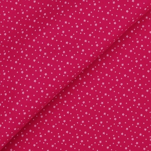Pannolenci Stampato Fantasia Stellina Bianca Fogli - 30x45cm - Fucsia
