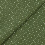 Pannolenci Stampato Fantasia Stellina Bianca Fogli - 30x45cm - Verde Muschio