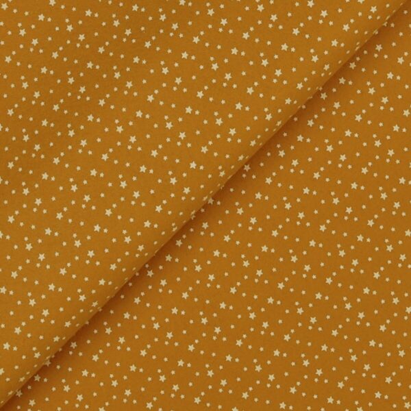 Pannolenci Stampato Fantasia Stellina Bianca Fogli - 30x45cm - Ocra