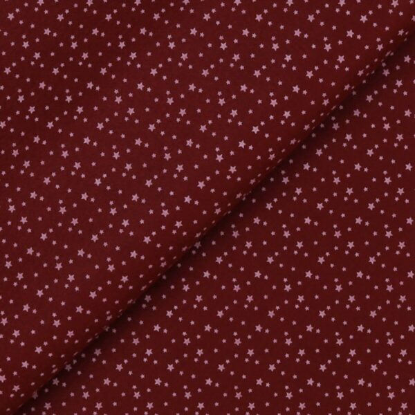 Pannolenci Stampato Fantasia Stellina Bianca Fogli - 30x45cm - Bordeaux
