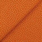 Pannolenci Stampato Fantasia Pois Bianco Piccolo Fogli - 30x45cm - Arancio