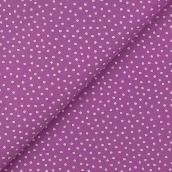 Pannolenci Stampato Fantasia Pois Bianco Piccolo Fogli - 30x45cm - Glicine