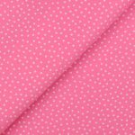 Pannolenci Stampato Fantasia Pois Bianco Piccolo Fogli - 30x45cm - Rosa Forte