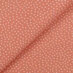 Pannolenci Stampato Fantasia Pois Bianco Piccolo Fogli - 30x45cm - Salmone