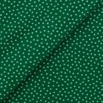 Pannolenci Stampato Fantasia Pois Bianco Piccolo Fogli - 30x45cm - Verde Bandiera