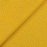 Pannolenci Stampato Fantasia Pois Bianco Piccolo Fogli - 30x45cm - Giallo