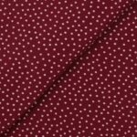 Pannolenci Stampato Fantasia Pois Bianco Piccolo Fogli - 30x45cm - Bordeaux