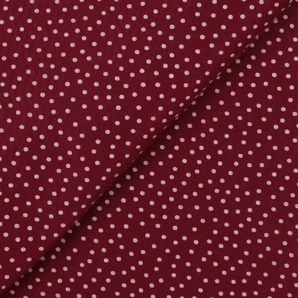 Pannolenci Stampato Fantasia Pois Bianco Piccolo Fogli - 50x90cm - Bordeaux