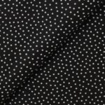 Pannolenci Stampato Fantasia Pois Bianco Piccolo Fogli - 30x45cm - Nero