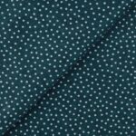 Pannolenci Stampato Fantasia Pois Bianco Piccolo Fogli - 30x45cm - Petrolio Melange