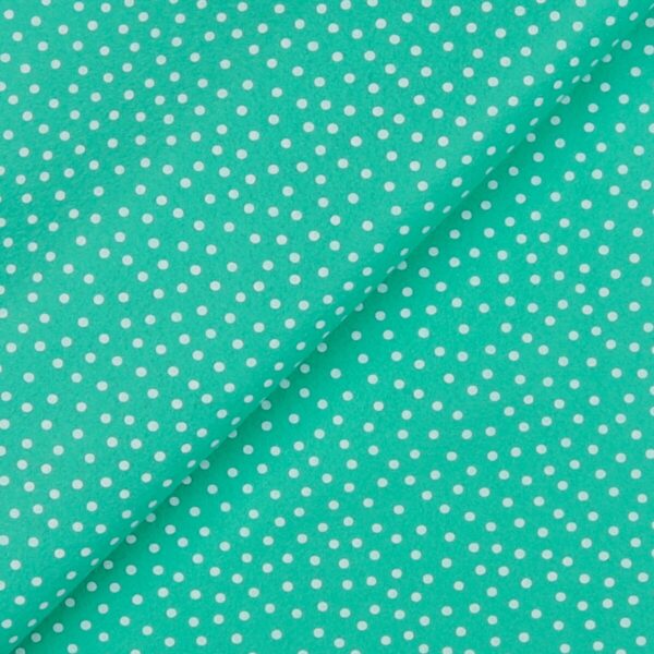 Pannolenci Stampato Fantasia Pois Bianco Piccolo Fogli - 30x45cm - Tiffany